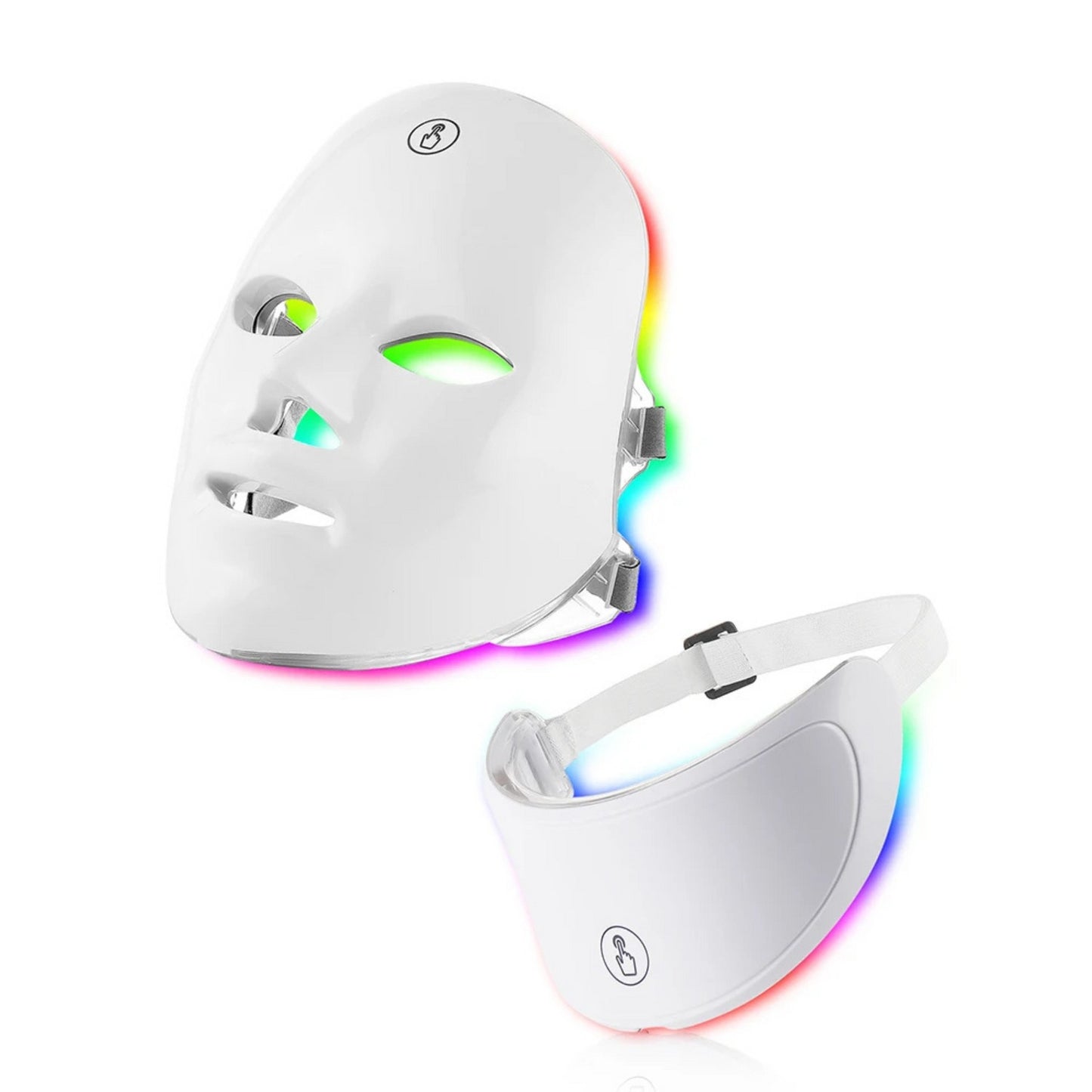 Masque LED 7 Couleurs visage et cou - Anti-âge, Lifting & Blanchiment