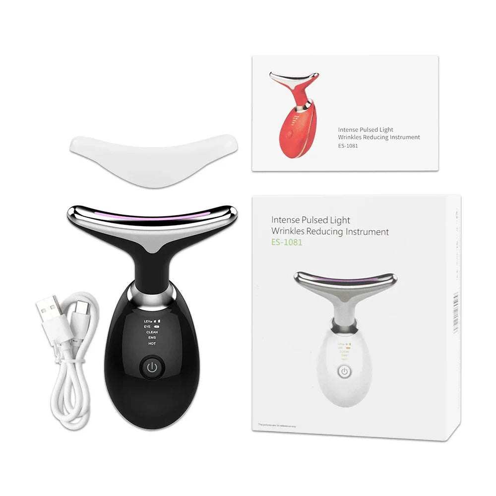 Masseur Facial 7-en-1  LED & Lifting Visage et Cou