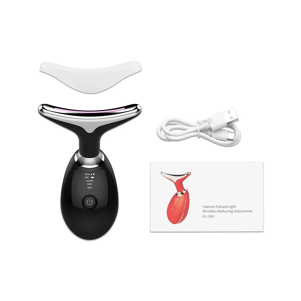 Masseur Facial 7-en-1  LED & Lifting Visage et Cou