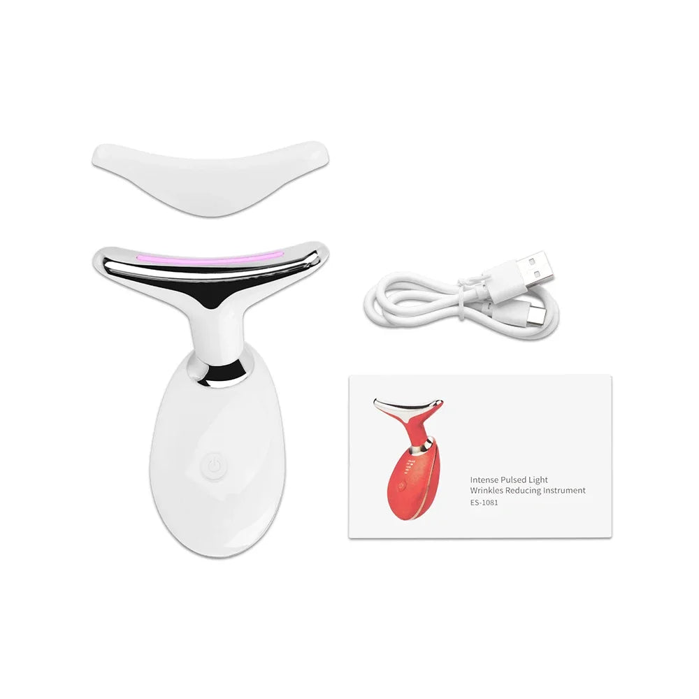 Masseur Facial 7-en-1  LED & Lifting Visage et Cou